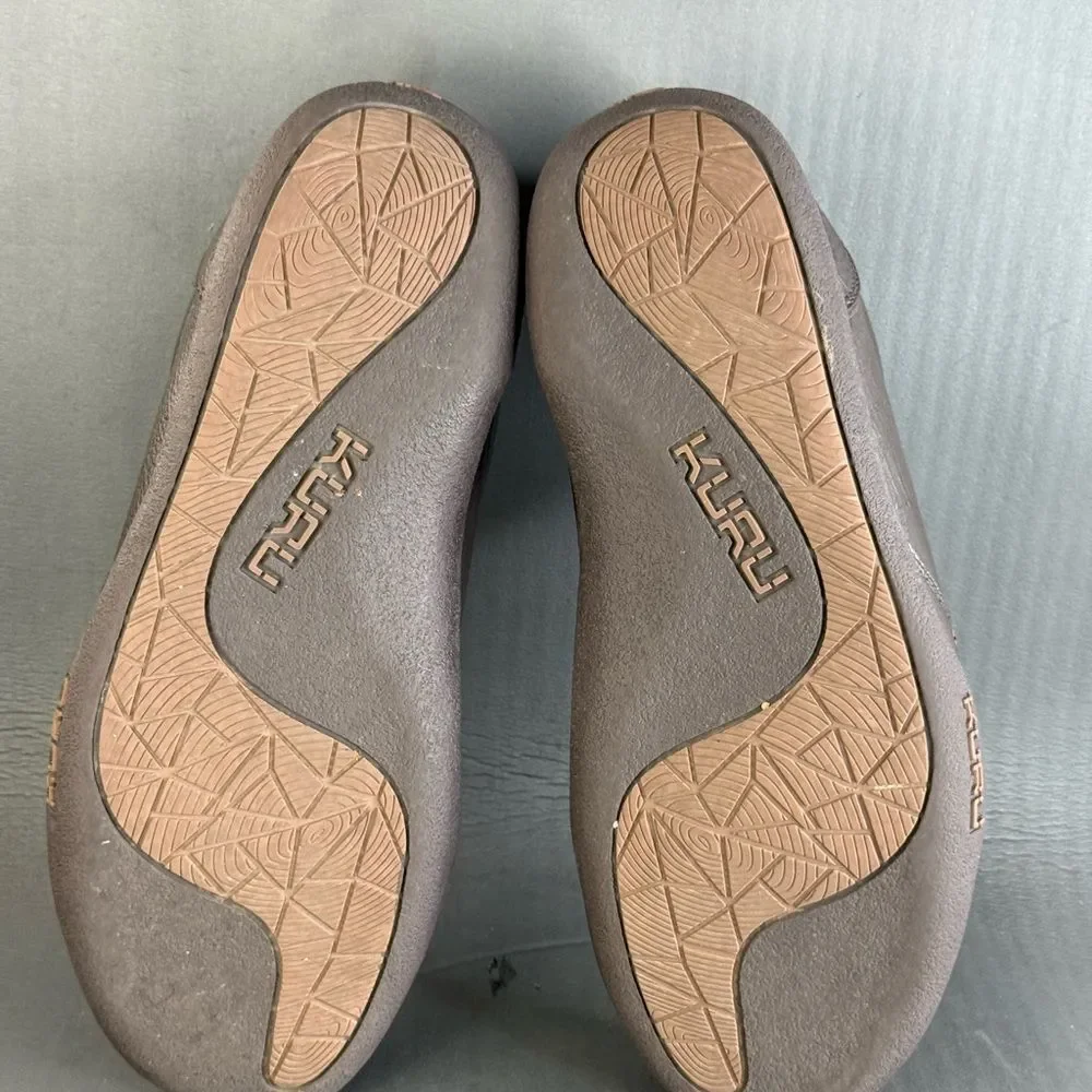 KURU Kivi brown leather slip-on comfort shoes men’s size 10.5